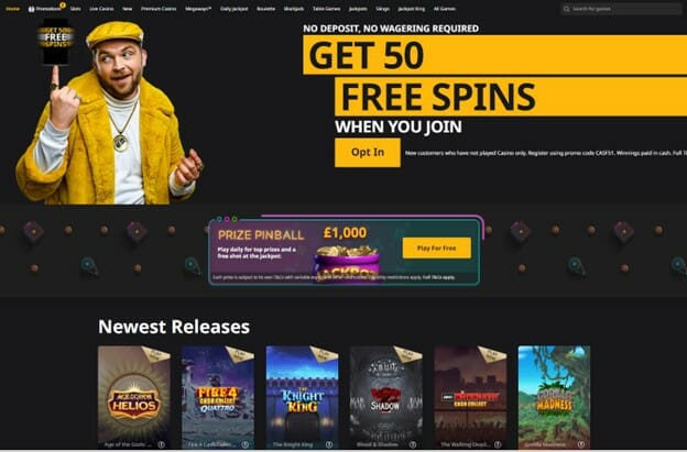 Betfair Casino Welcome Offer Screenshot