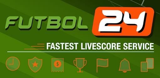 Futbol24 banner advert saying 'Fastest Livescore Service'