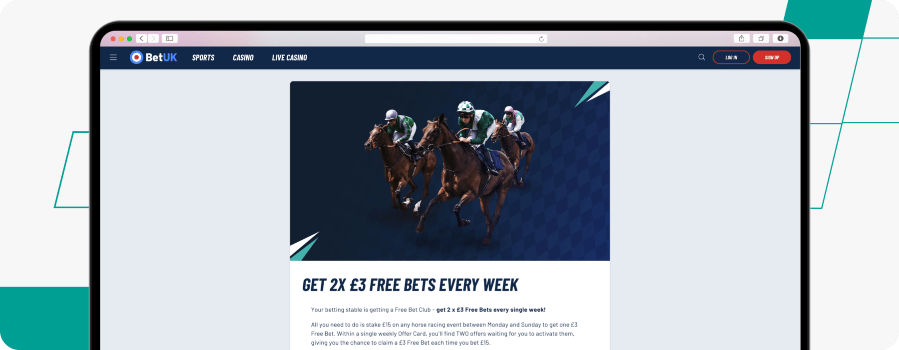 Bet UK Horse Racing Welcome Offer