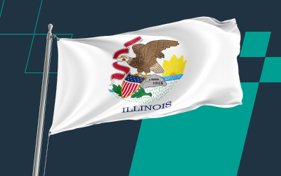 illinois state flag cluster image