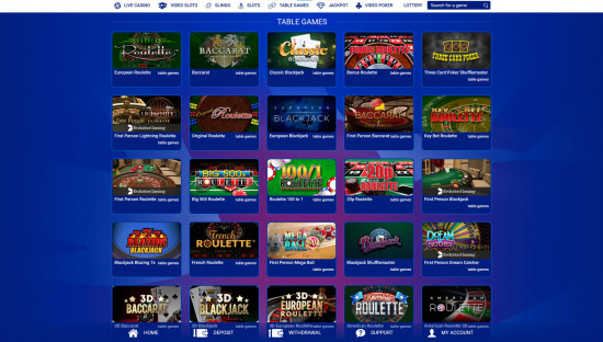 All British Casino desktop