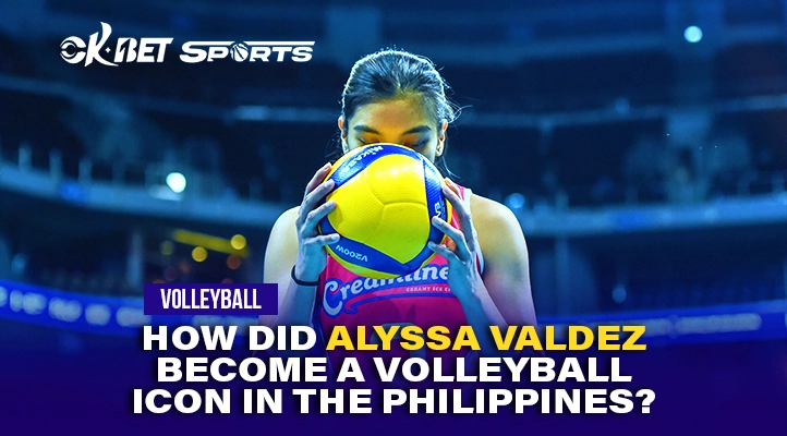 volleyball icon alyssa valdez holding a ball