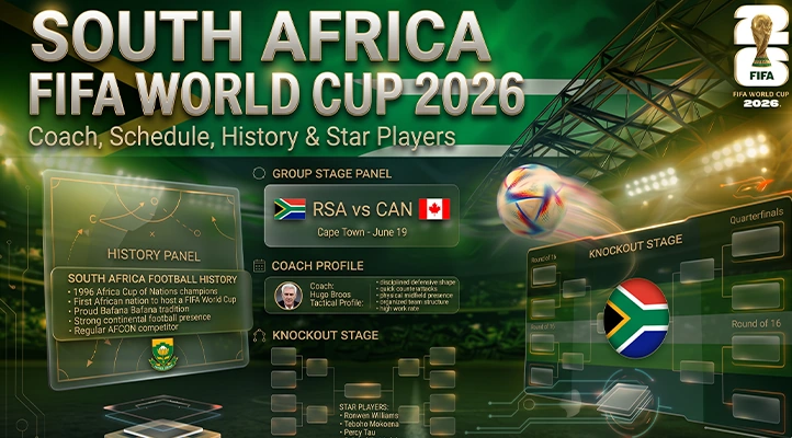 South Africa FIFA World Cup 2026_ Coach, Schedule, History & Star Players